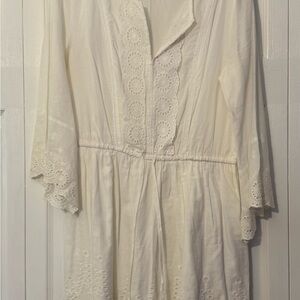 Elegant White Lace Dress-NEVER WORN